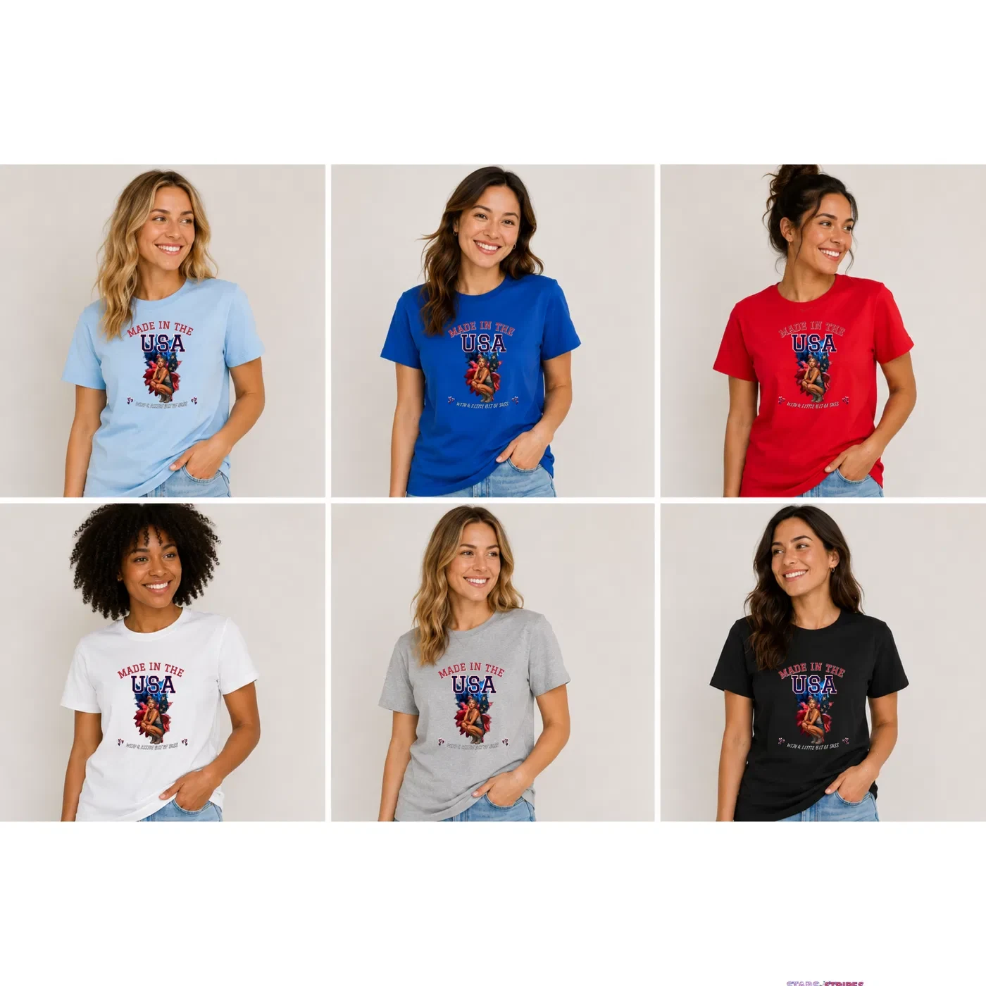 Made in the USA Pin-Up T-Shirt – Little Bit of Sass product view 7