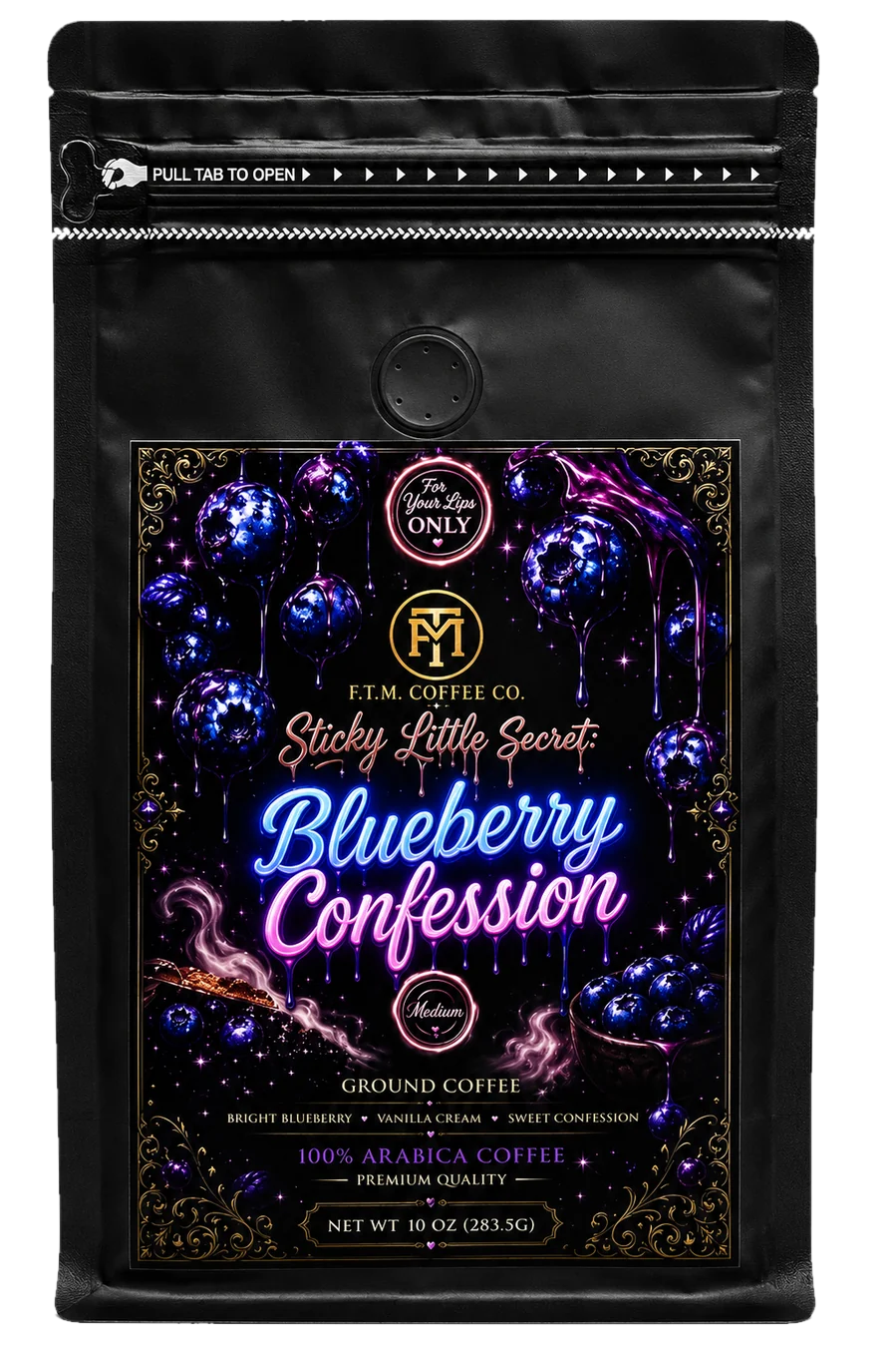 Blueberry Confession coffee bag
